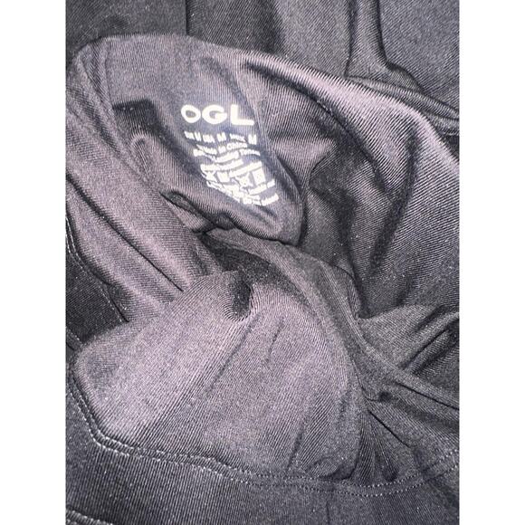 OGL Maxi Skirt Womens Size M Black A-Line Ruched Elastic Waist Minimalist Chic - Picture 2 of 2